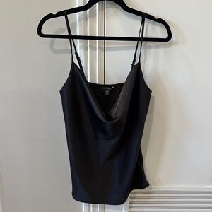 Black Cowl Neck Camisole Top